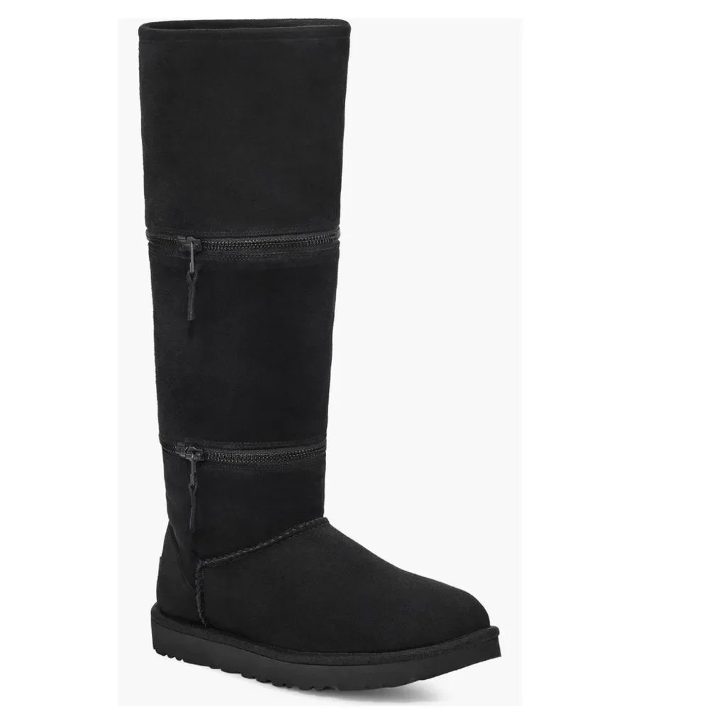 UGG Classic Ultra Convertible Tall Boots in Black, New, Size EU37 US6